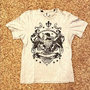 Men's Gray Graphic T-Shirt